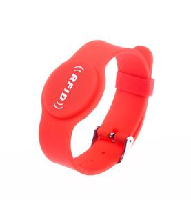 Силиконовый браслет с круглой застежкой RFID
