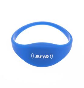 Силиконовый сплющенный браслет RFID