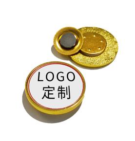 NFC антиметаллический магнитный значок круглый значок магнит из нержавеющей стали умная индукционная корпоративная брошь