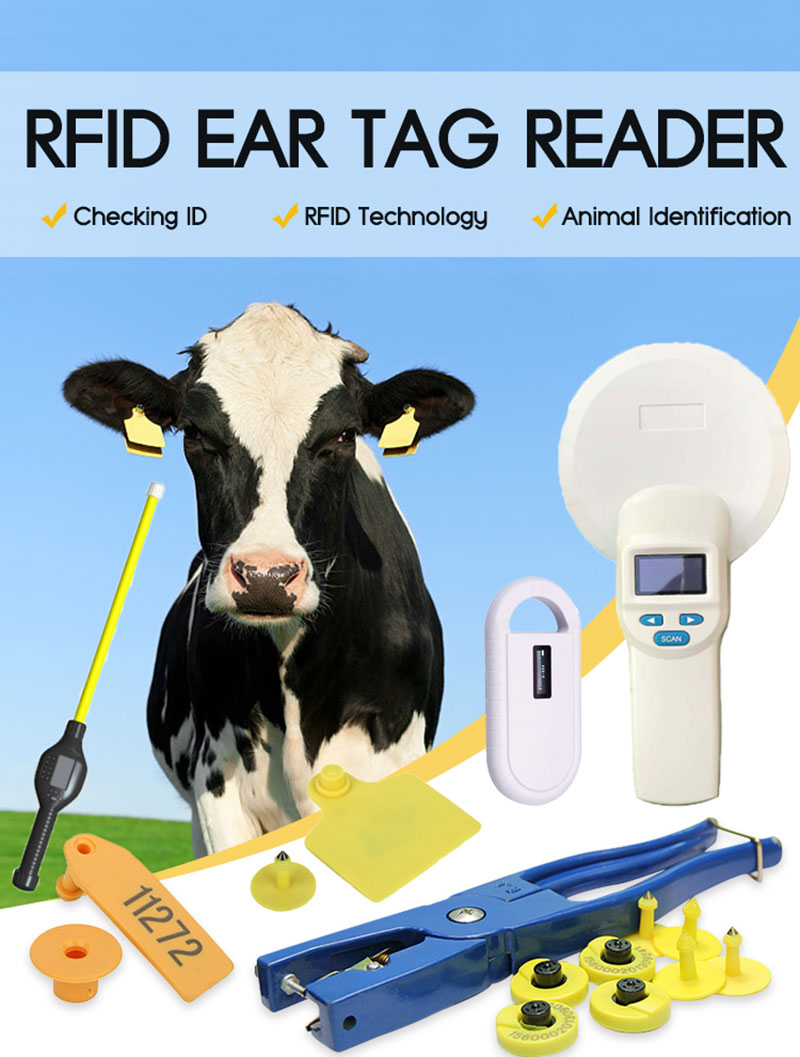 134,2 кГц низкочастотный считыватель RFID-меток для животных