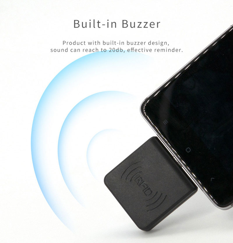 Частота 13,56 МГц Android Phone Microchip RFID Reader 9