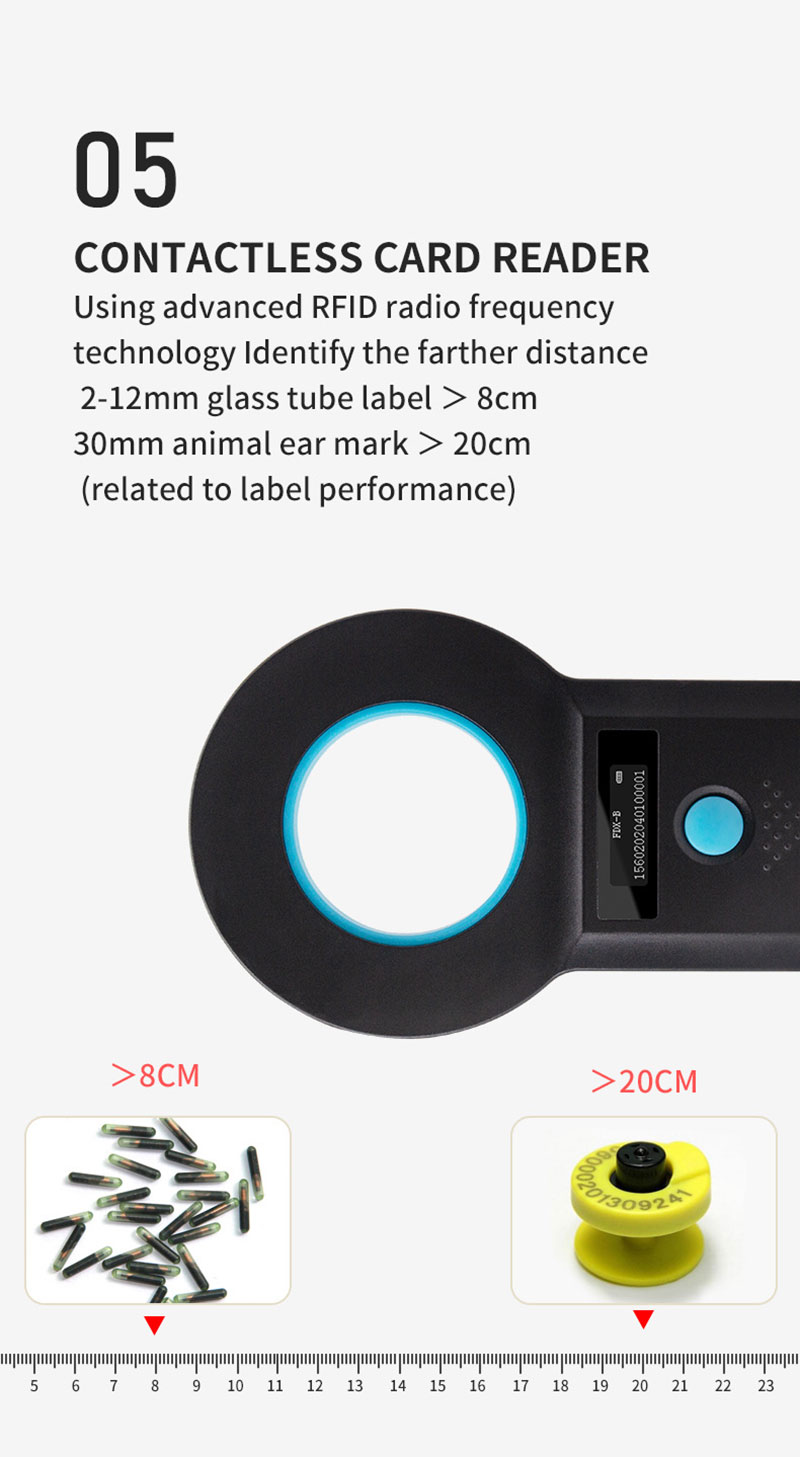 Портативный считыватель ушных RFID-бирок для животных <a href=https://rfid-life.com/RFID-Reader.html target='_blank'>RFID-считыватель</a> ушных бирок 6