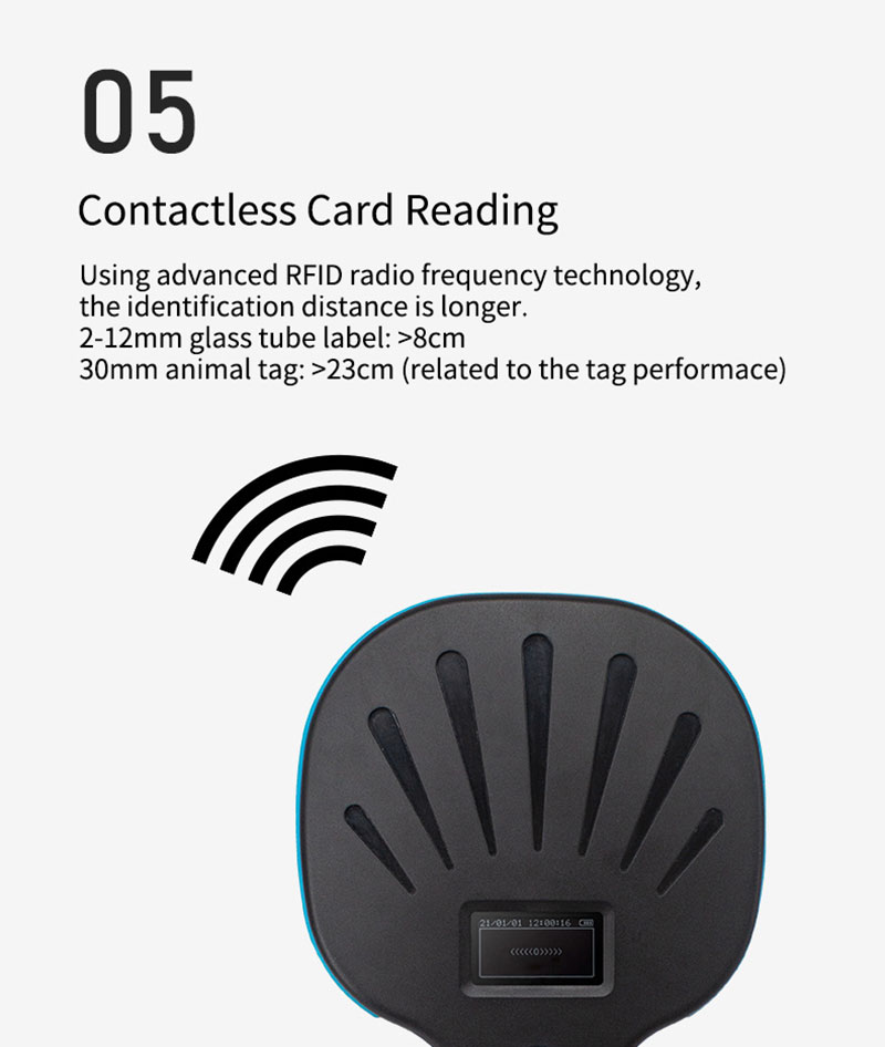 Многофункциональный портативный считыватель RFID-меток для животных 6