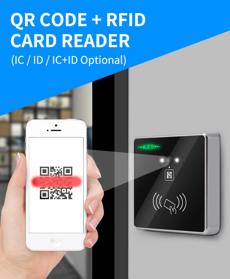 Многоцелевой считыватель контроля доступа RFID со сканированием QR-кода
