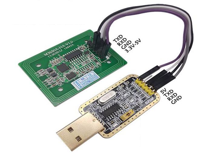 Модуль считывателя карт IC RFID высокочастотный бесконтактный S50 индукционный последовательный порт чтения и записи RS232 TTL 3