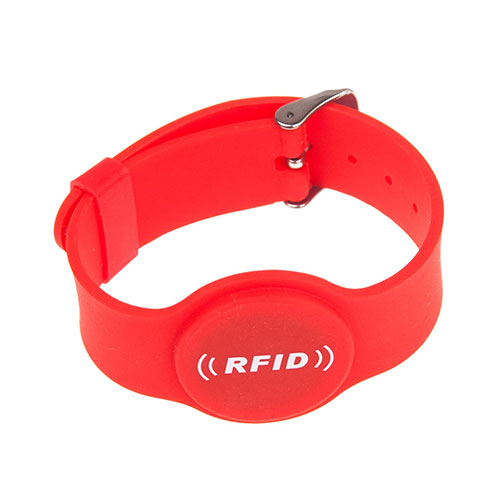 RFID Силиконовый круглый браслет с застежкой для часов 2