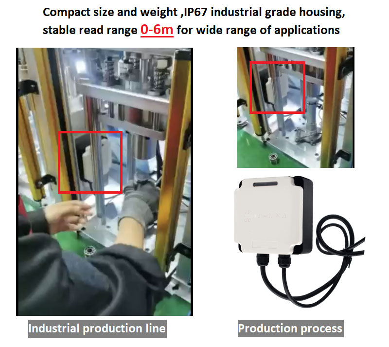 RFID Промышленный считыватель Modbus подключенный ПЛК UHF RFID 915M все в одном управление производственной линией 5