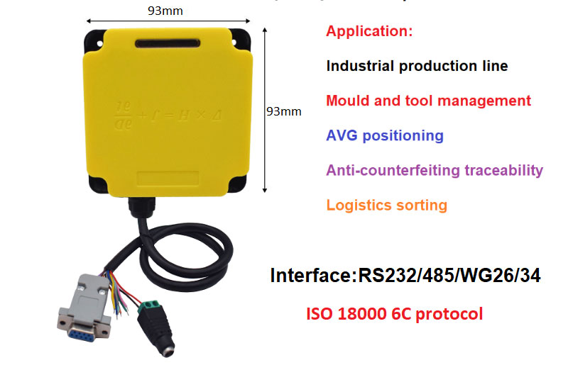 RFID Промышленный считыватель Modbus подключенный ПЛК UHF RFID 915M все в одном управление производственной линией 6