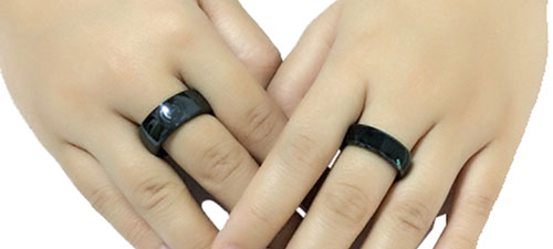 Материал эпоксидной смолы полукерамический NFC смарт-кольцо 2
