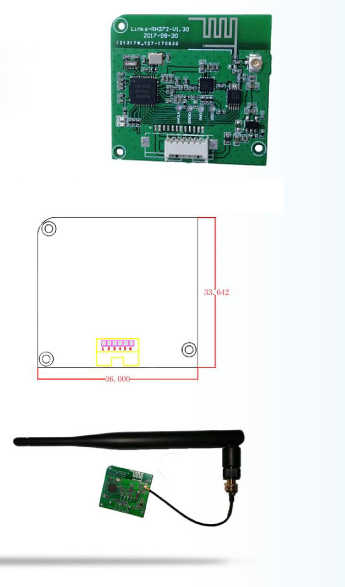 RFID активный модуль чтения-записи 2.45G активный модуль чтения-записи ручной модуль RFID