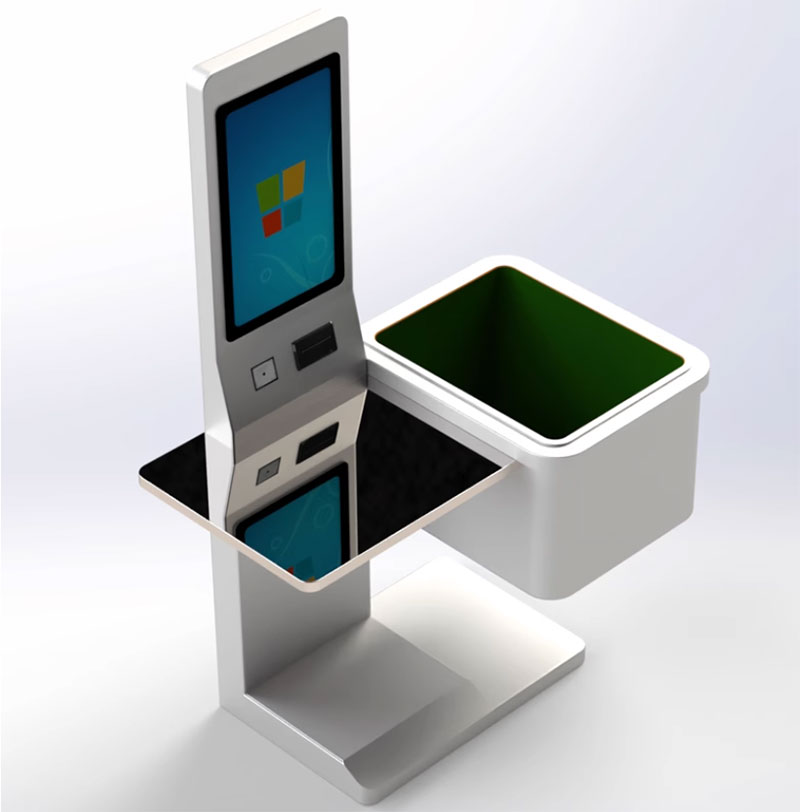 RFID Smart Store кассовый аппарат самообслуживания все в одном скан-код печать RFID коллектор распознаватель паролей 4