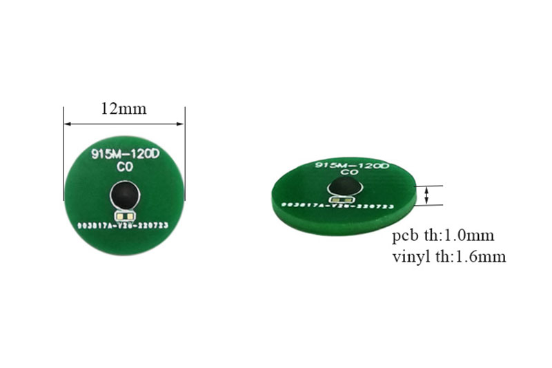 12 мм термостойкая UHF-метка PCB материал RFID электронный тег протокол ISO/IEC18000-6